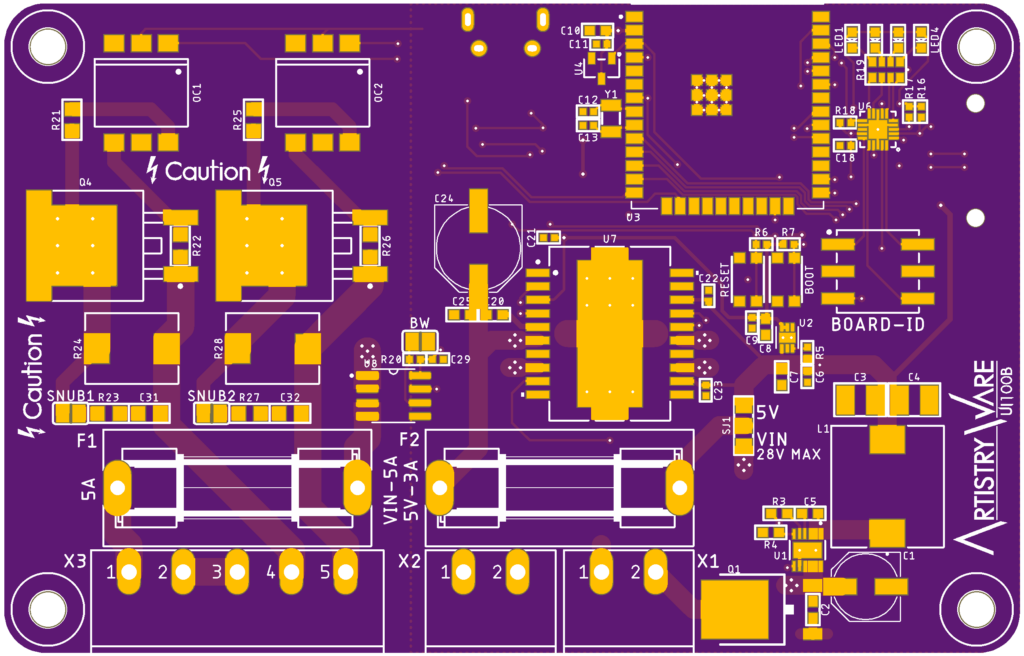 UI100B PCB Top