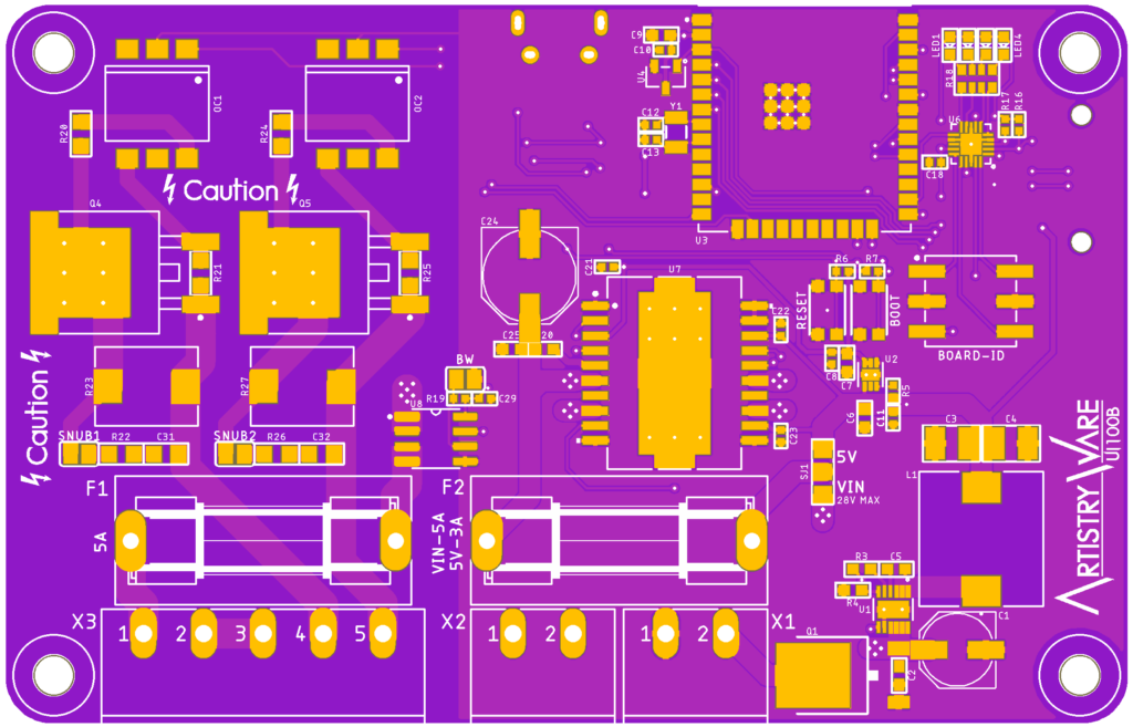 UI100B PCB Top