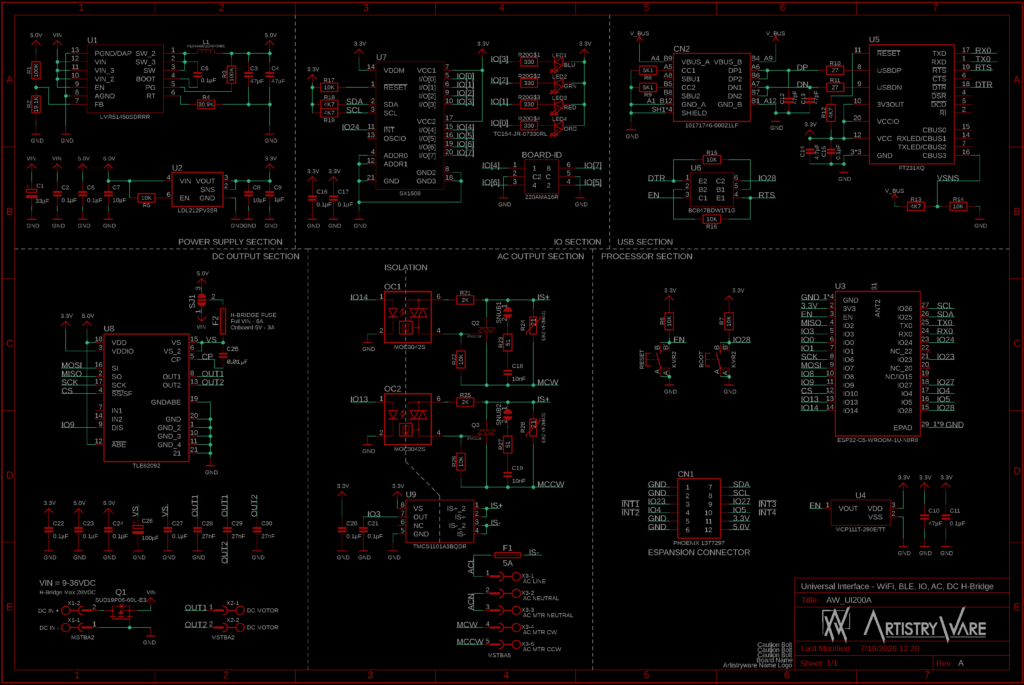 AW UI200A Schematic